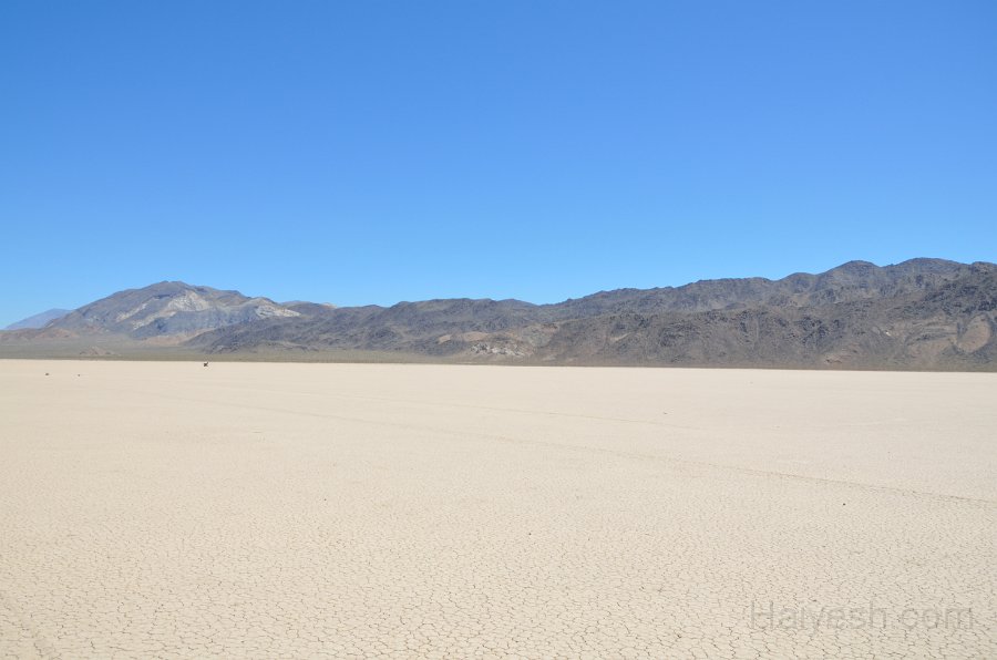 HJS_3947.JPG - If you look closely, you can see faint marks of the rock paths on the playa.